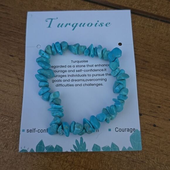 Turquoise stretch bracelet - Picture 5 of 6